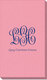 Large Script Monogram with Text Linen Like Guest Towels Image 1 of 4